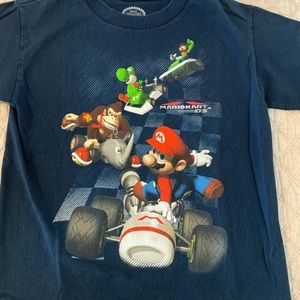 Nintendo Mario kart DS boys navy youth small tee